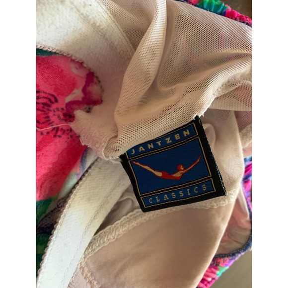 Vintage Jantzen classics tankini top swimsuit women's size 20 - Picture 9 of 12